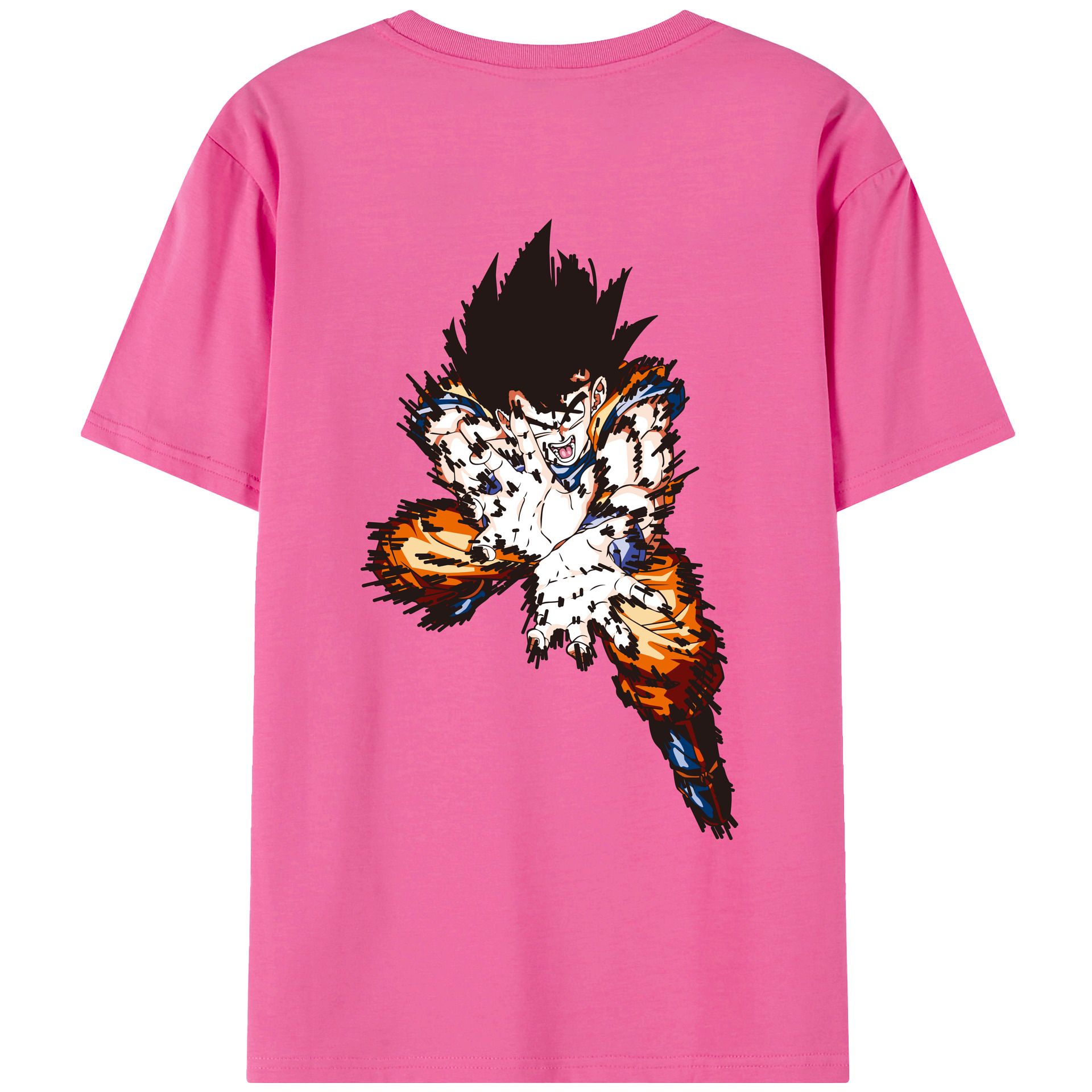 （画像用） ドラゴンボール 孫悟空（そん ごくう）Son Goku カカロット DRAGON BALL Kakarotto レディース半袖Tシャツ(バックプリント)